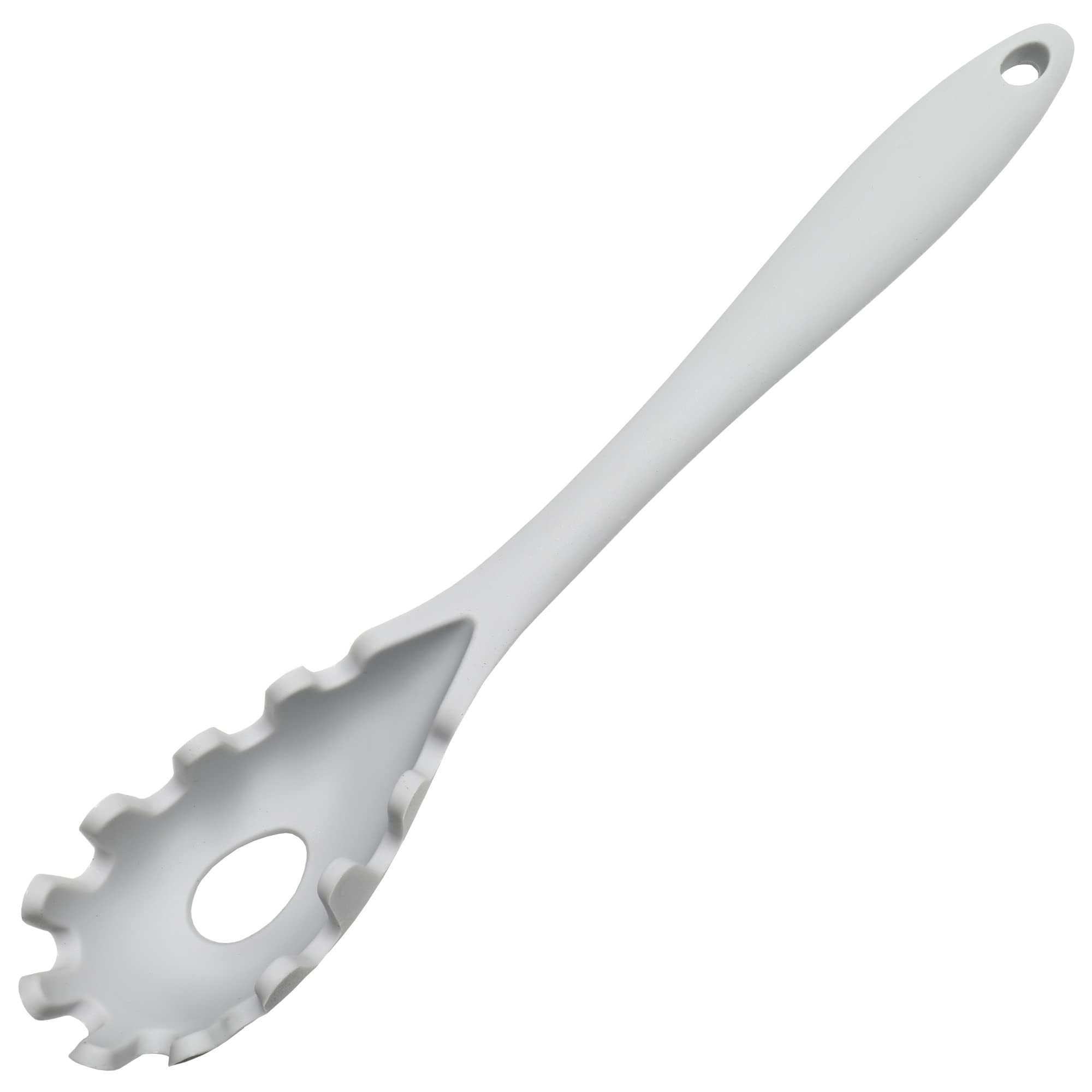 Chef Craft Premium Silicone Spaghetti/Pasta Fork, 11.5 Inch, Gray