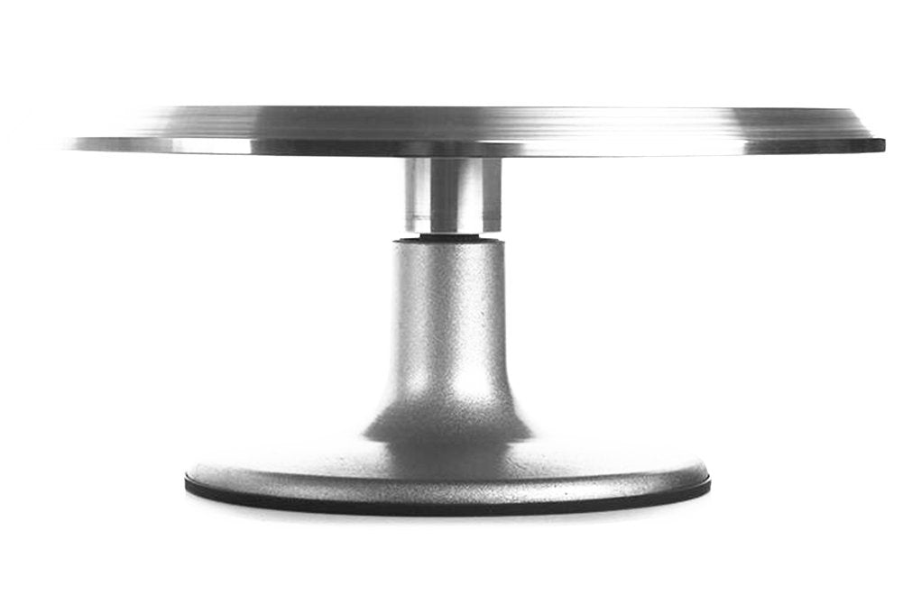 Evwoge Cake Stand, Rotating Cake Decorating Stand Revolving Pottery Stand Turntable With Ball Bearings Diameter Heavy Duty 12 In