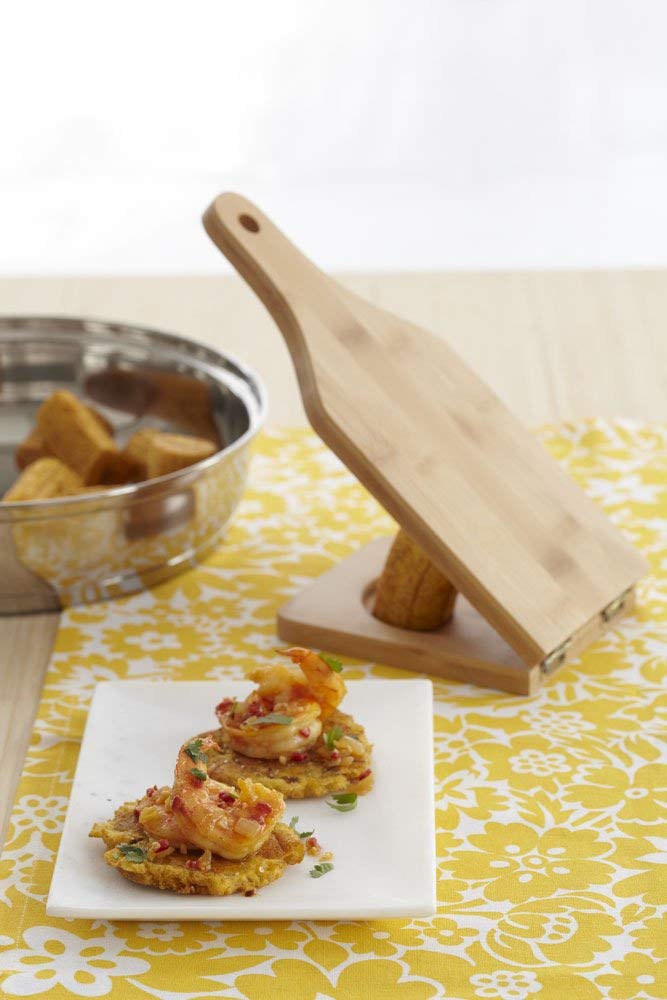 Imusa Usa Traditional Small Bamboo Tostonera/Plantain Masher