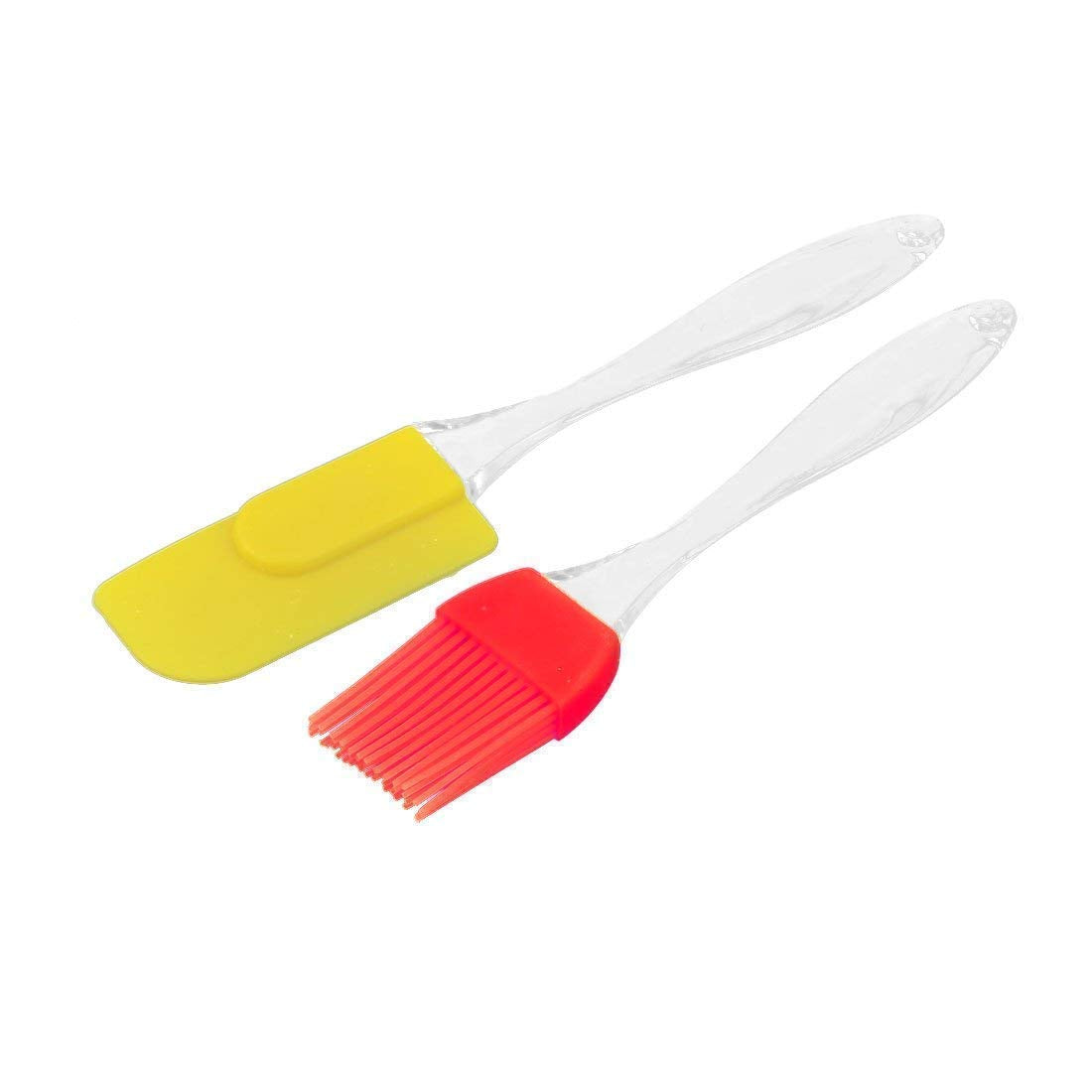 AarchiS Shoppe Silicone Spatula And Pastry Brush Set Special For Cake Mixer, Grilling, Tandoor, Cooking, Baking, Glazing, Bbq, 