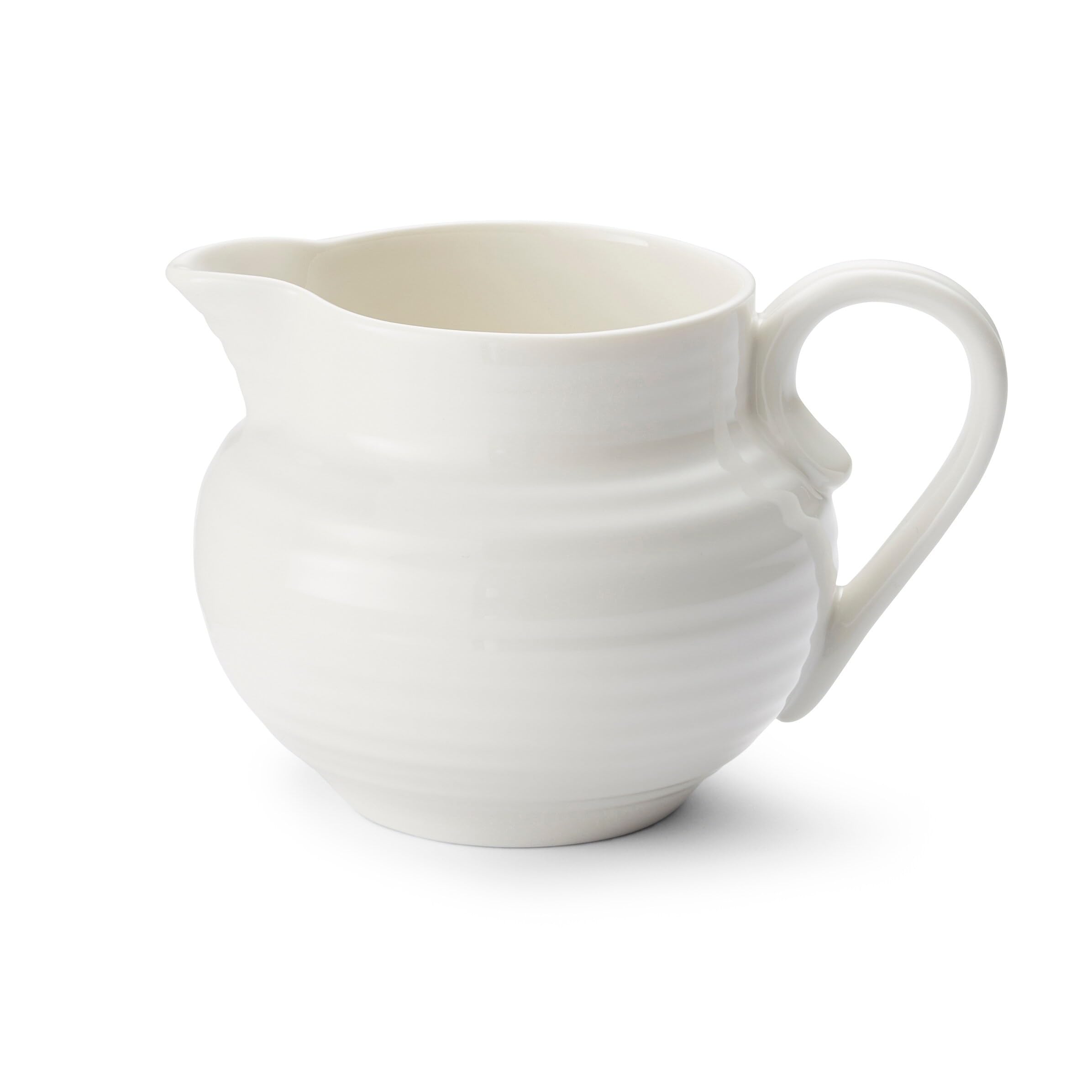Portmeirion Sophie Conran 10 Fl. Oz. Cream Jug | Cleadon Small Creamer Pitcher | Made From Fine Porcelain | Dishwasher And Micro