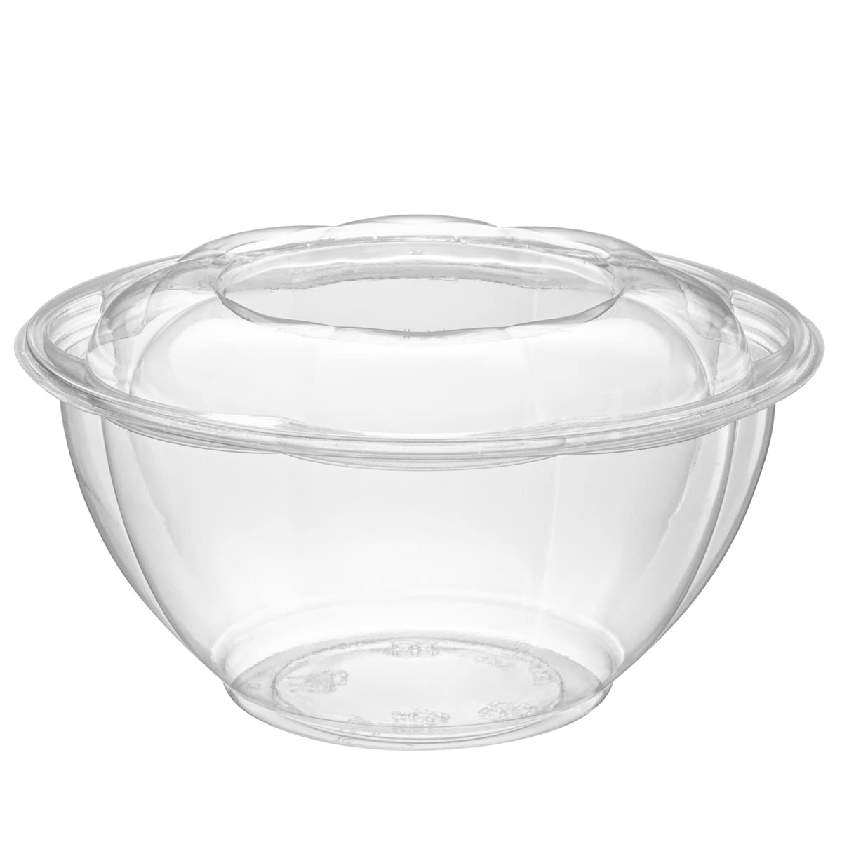 Comfy Package Gusto [32 Oz. - 50 Count] Clear Plastic Salad Bowls With Lids, Disposable Salad Containers For Lunch - Perfect For