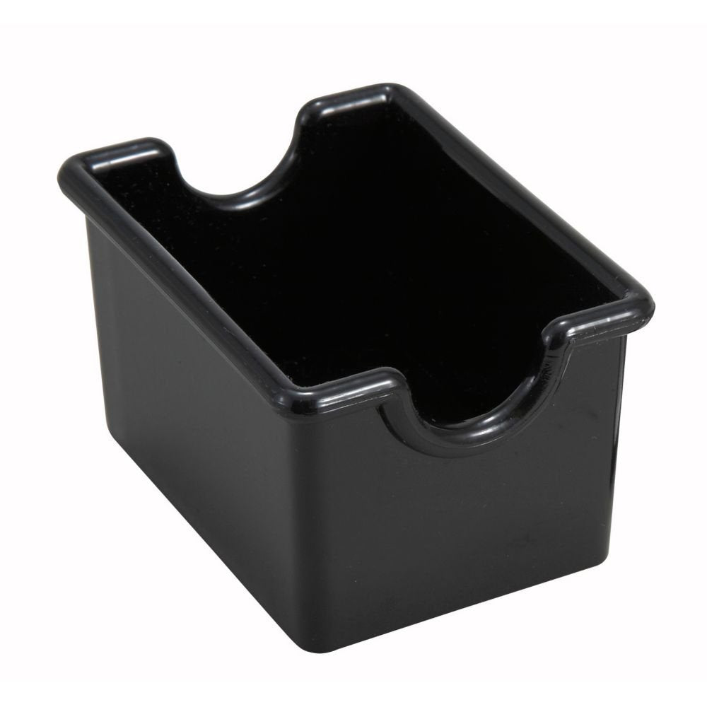 Winco Pph-1K Black Plastic Sugar Packet Holder - Dozen
