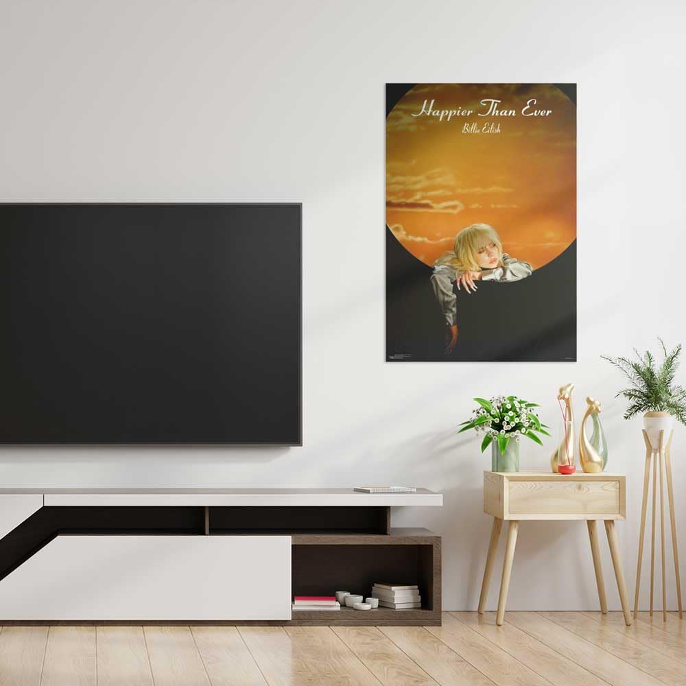 Billie Eilish - Happier Than Ever - Goldwing Poster - Officially Licensed - 24'' X 36''