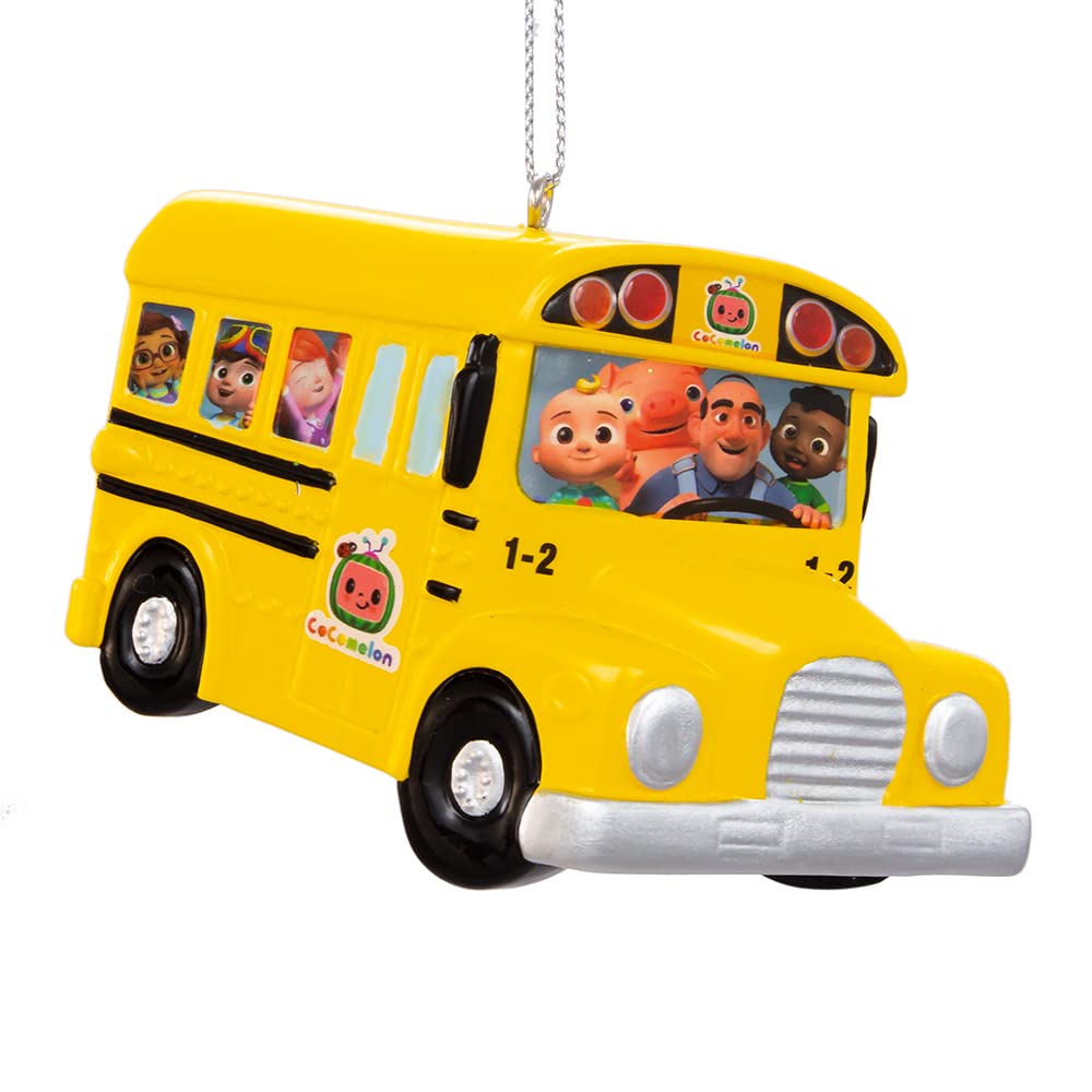 Kurt Adler Cocomelon School Bus Ornament