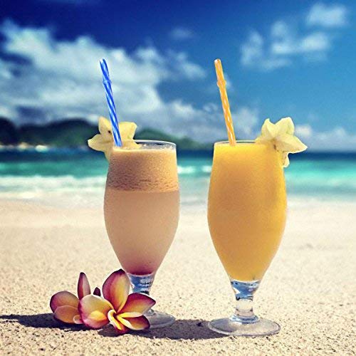 25 Pieces Reusable Plastic Straws. Bpa-Free, 9 Inch Long Drinking Transparent Straws Fit For Mason Jar, Yeti Tumbler, Cleaning B
