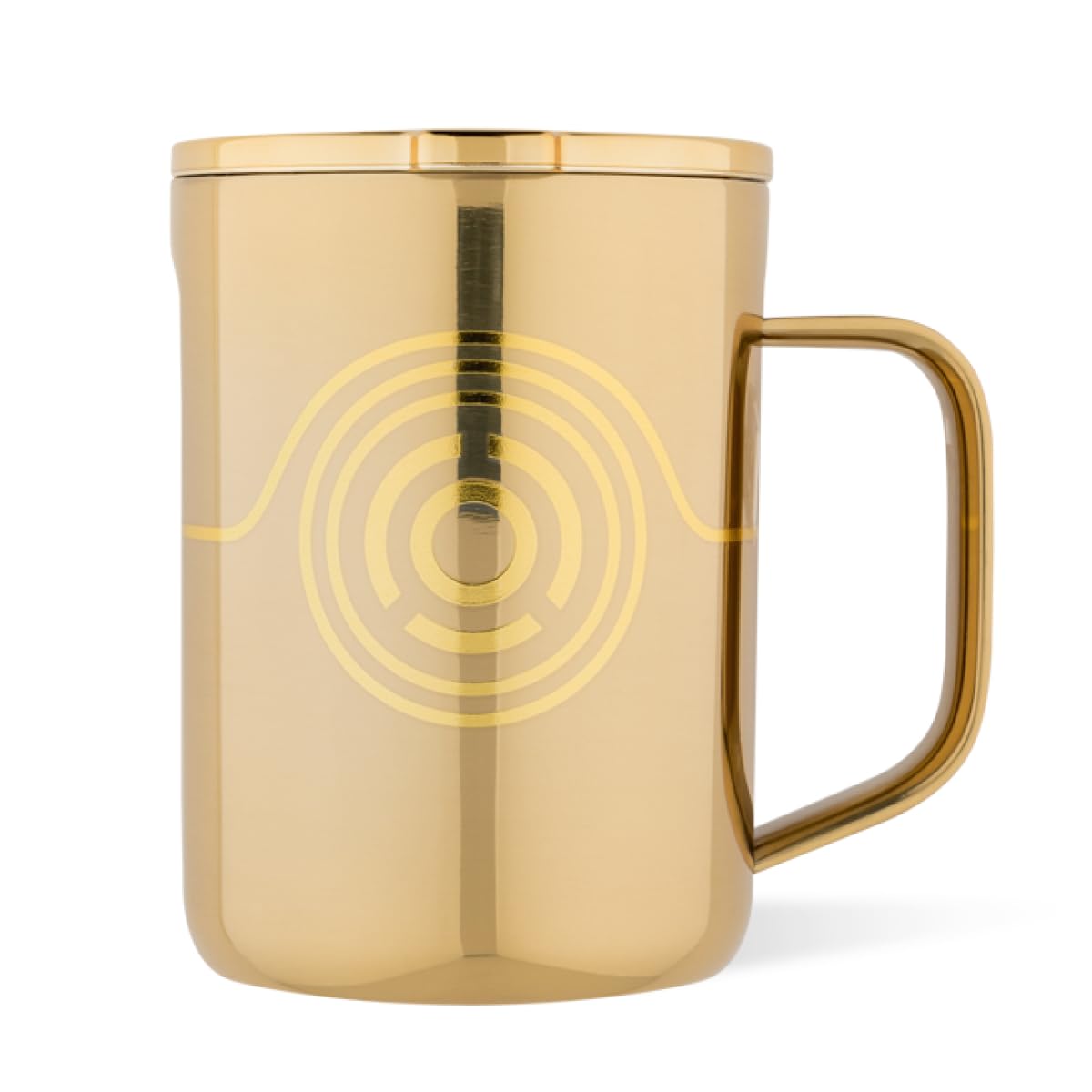 Corkcicle Coffee Mug - Triple-Insulated Stainless Steel Cup with Handle, 16 oz, Star Wars - C3PO