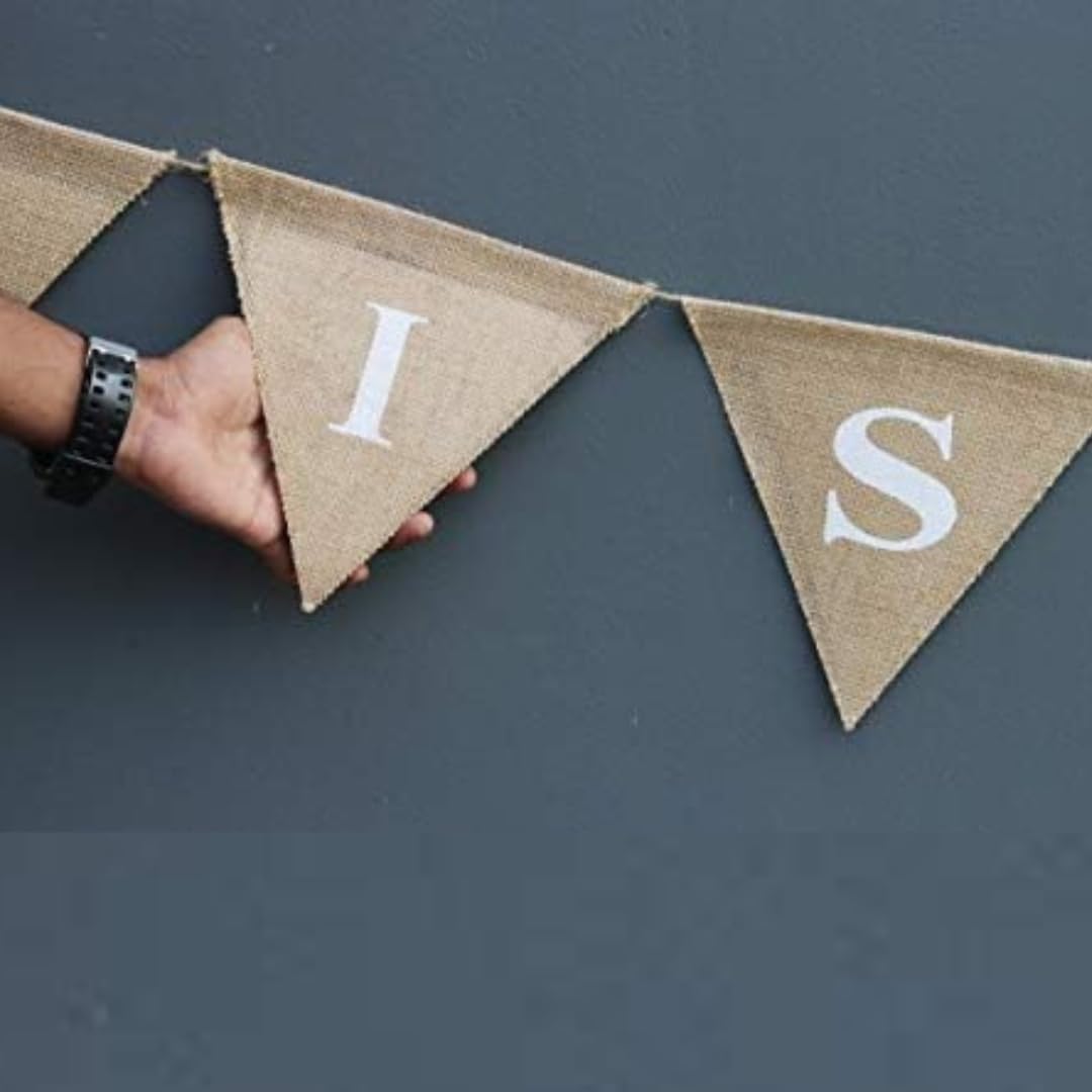 Miss To Mrs Banner - Bridal Shower - Miss To Mrs Bunting Garland - Engaged Garland - Bridal Shower D  Cor - Burlap Rustic Shower
