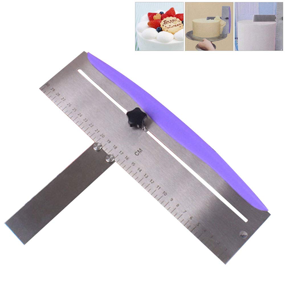 Lvoertuig Cake Scraper Turning Tools Bakeware Sy Clean Leveling Device Stainless Steel Kitchen Gh Strength Spatula Diy Sth Adjus