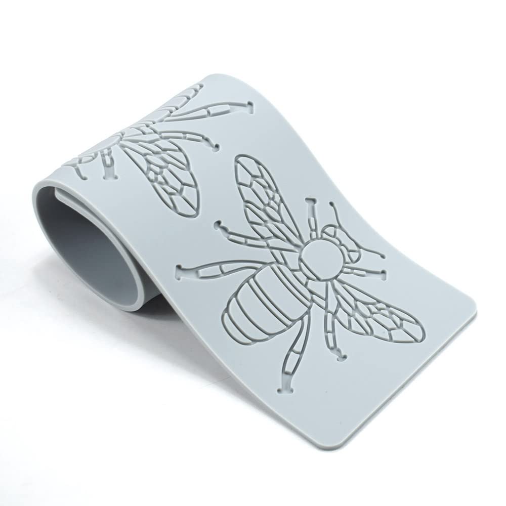 Silicone Molds 3D Hollow Leaf Chocolate Molds Honeycomb Bee Candy Mold Flower Pattern Fondant Mold Cake Topper Sugar Craft Decor