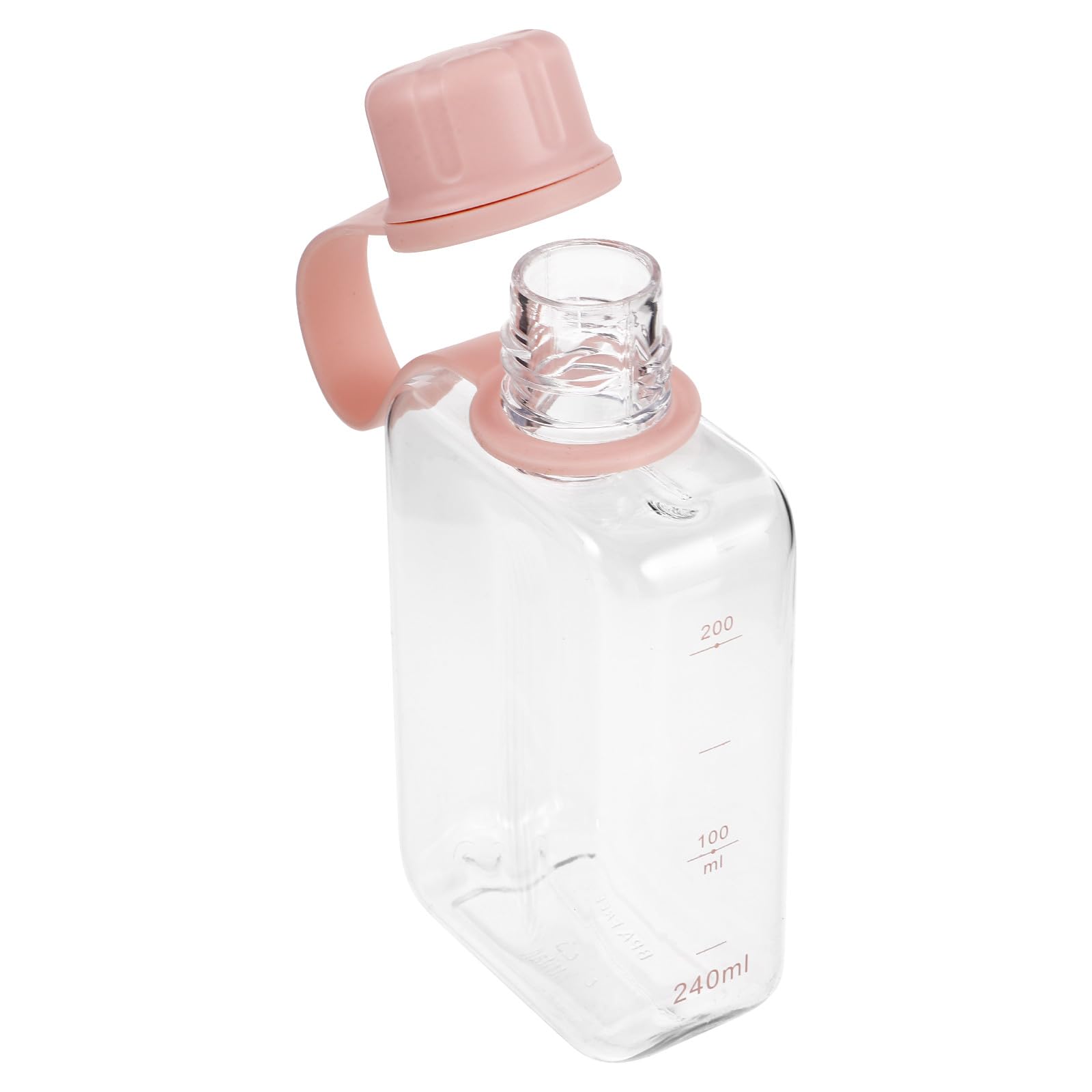 DEEPCRAFF Flat Water Bottle: 8. 1 Oz Slim Portable Travel Flask: Reusable Leakproof Pocket Square Water Bottle Cup with Carrying