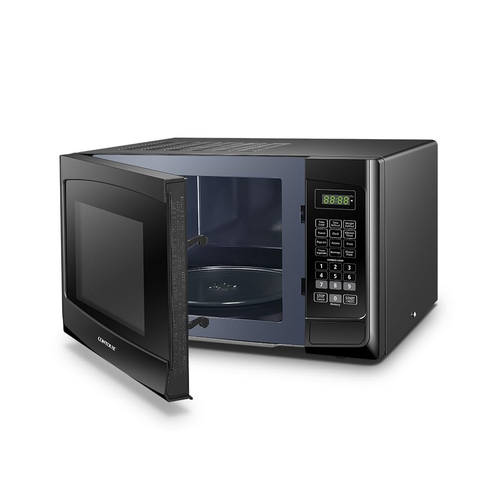 Contoure Rv Built-In Microwave Oven | Perfect Rv Replacement | 900W Power, 10 Power Levels | Easy-Clean Interior | Led Display |