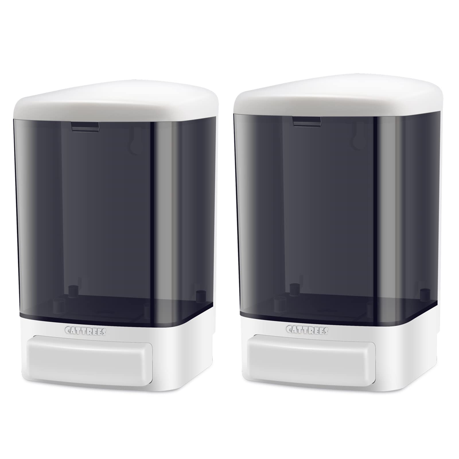 Cattrees Wall Mounted Soap Dispenser Bathroom Kitchen Hand Soap Dispenser Commercial Soap Dispenser Refillable For Liquid Contai