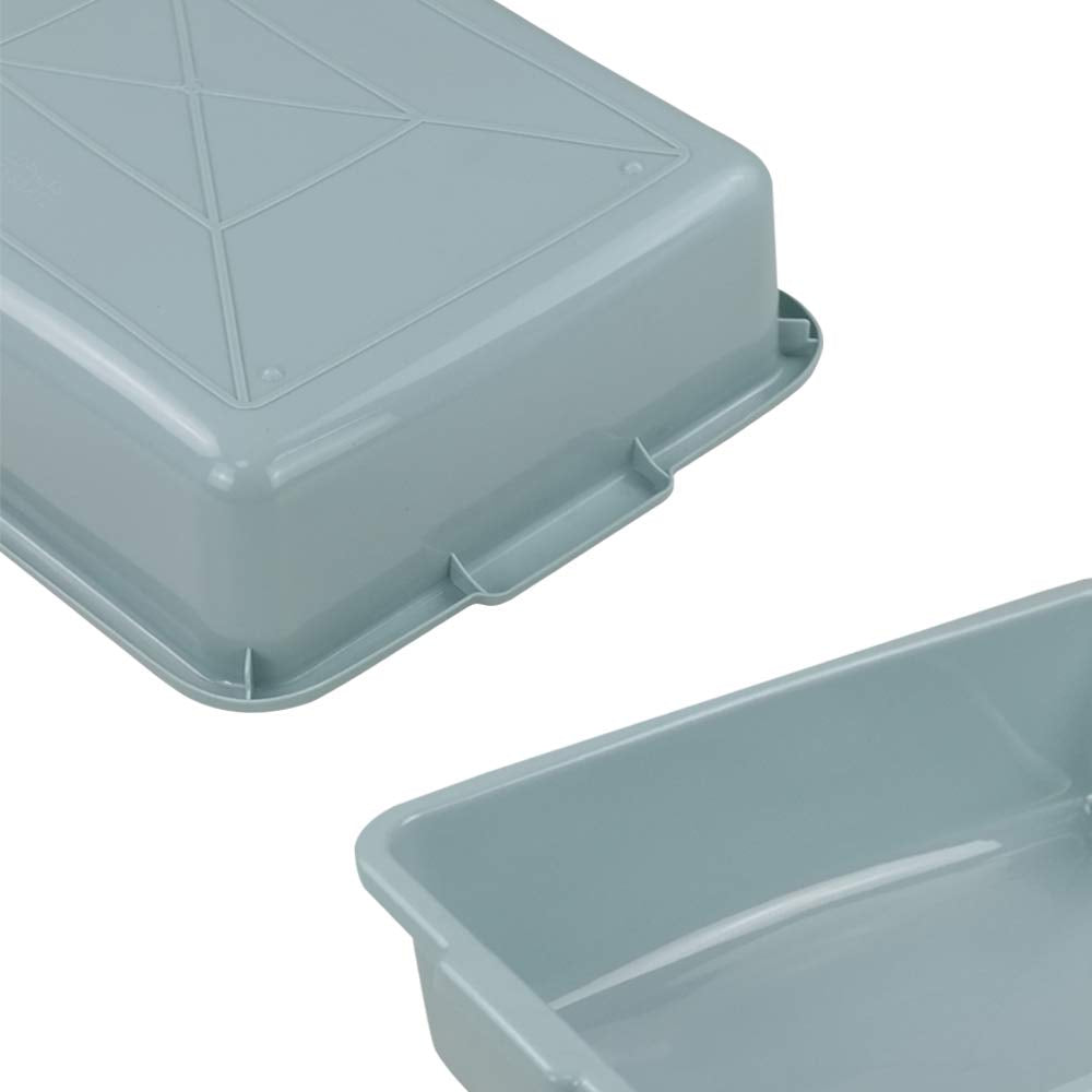 Hespama 13L Wash Tub Basin, Mint Green Utility Commercial Bus Tub Box, 4 Packs