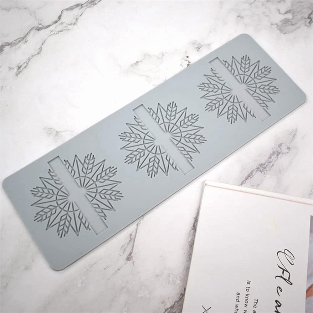 Christmas Tree Lace Mat Snowflake Elk Antlers Shape Mold Sugarcraft Xmas Birthday Party Diy Cake Decorating Tools Impression Cho