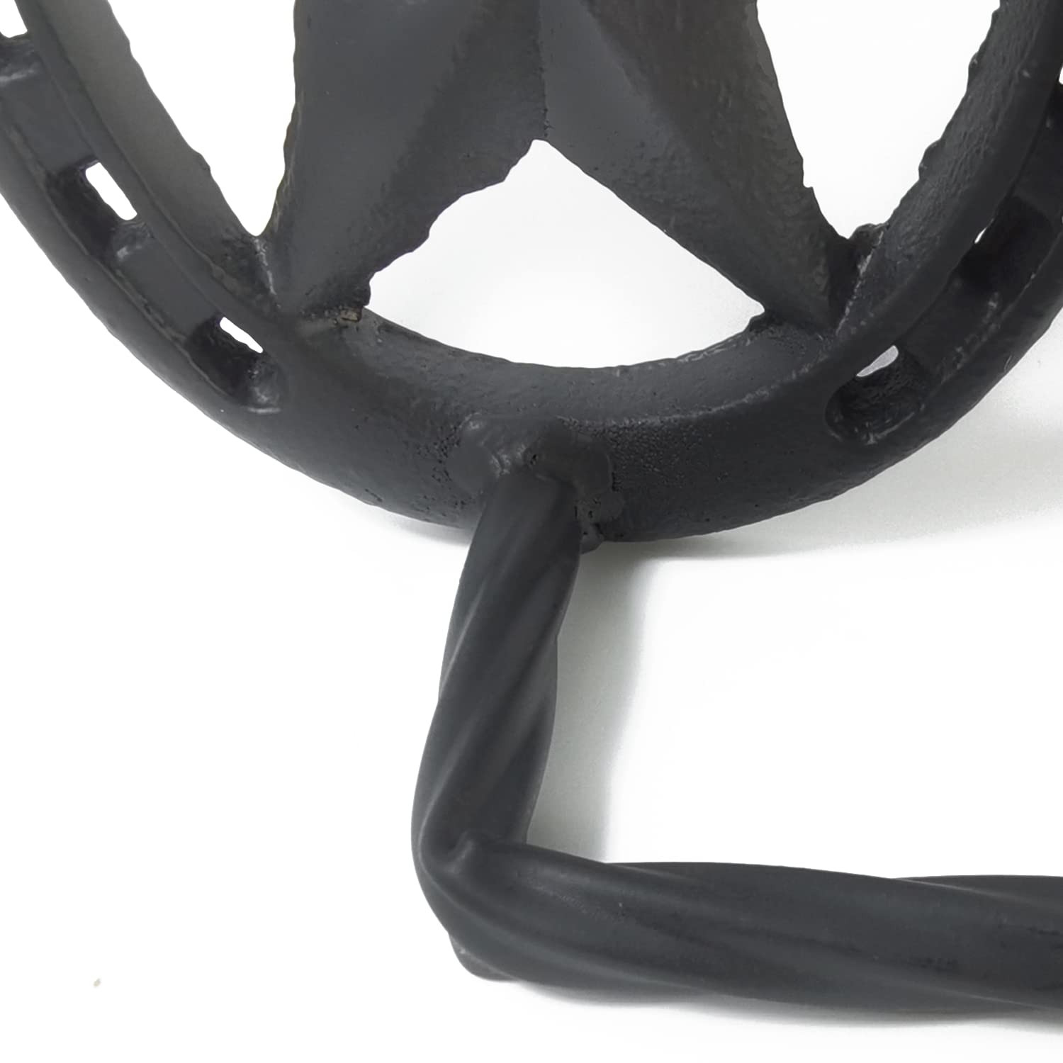 Nsbell 2Pcs Cast Iron Horseshoe Toilet Paper Holder Western Decor Southwestern Bathroom Toilet Paper Holder Cast Iron Wall Decor
