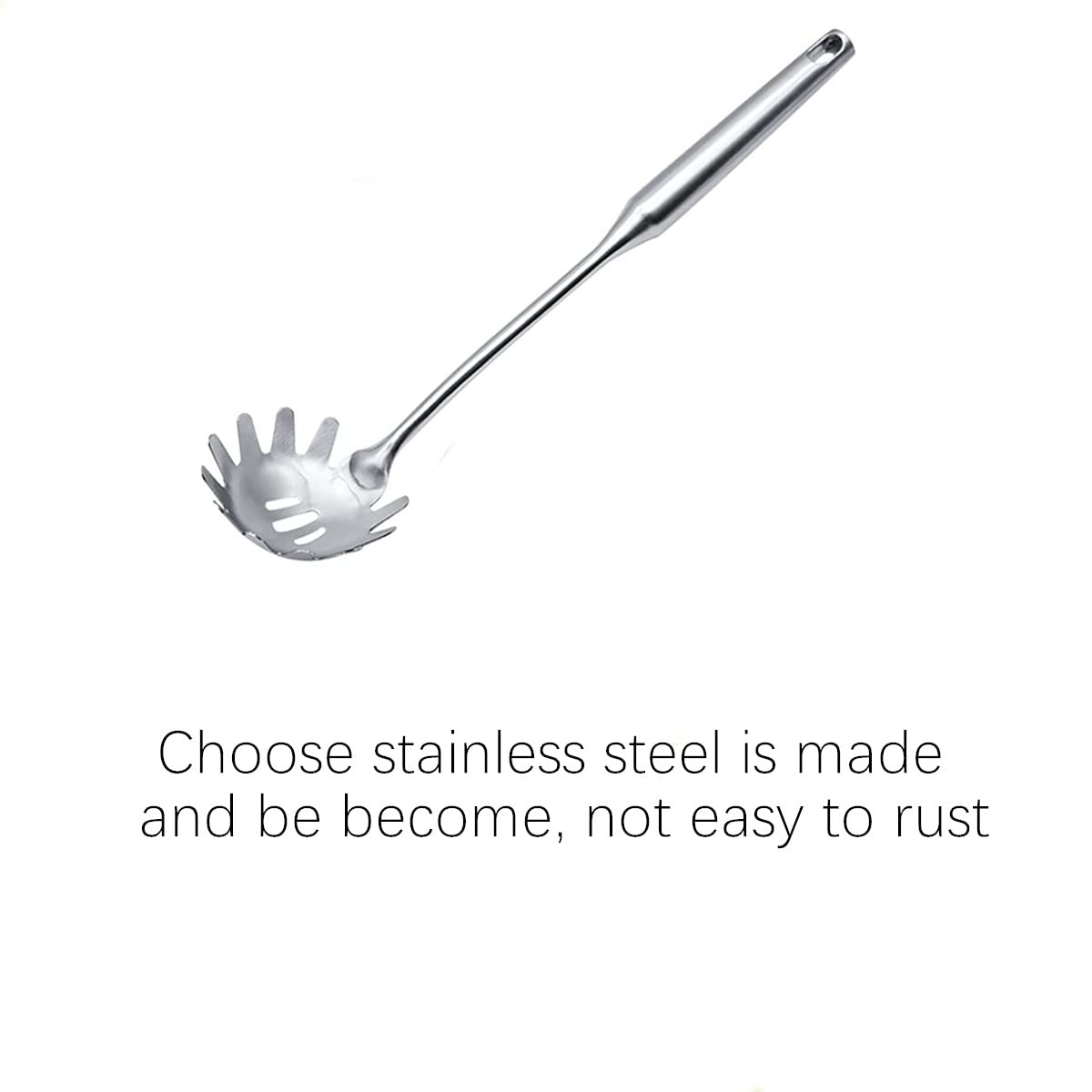 Beetoo Spaghetti Server Utensil, Pasta Server, Stainless Steel Pasta Spoon, Pasta Fork For Cooking Use