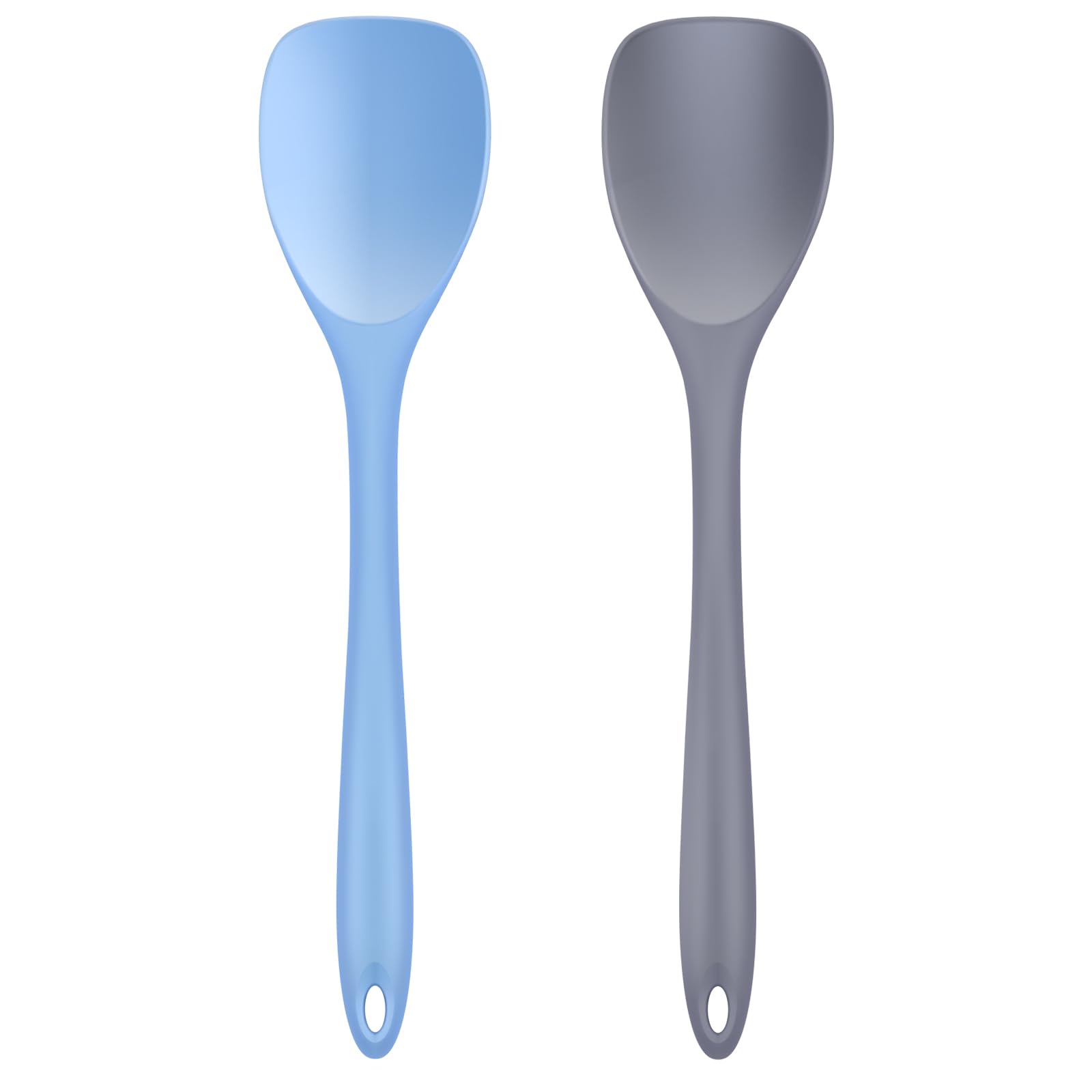 Armrouns Silicone Spatula Spoon 2-Pack, Rubber Spoonula Set Heat Resistant, Seamless Non-Stick Scrapers For Baking Mixing.