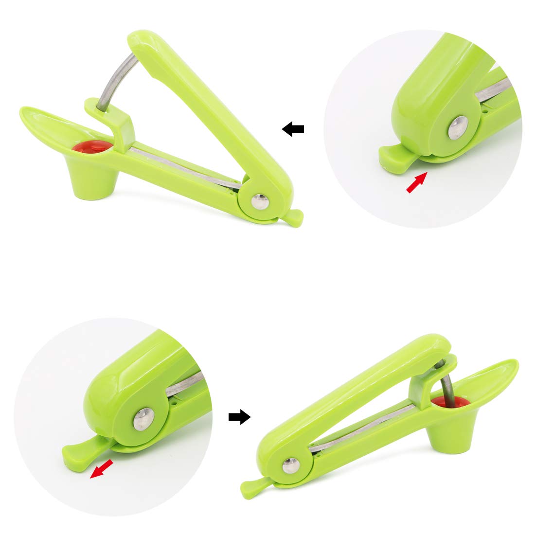 2 Pcs Cherry Pitter Tool Olives Pitter Device Cherry Stoner Core Seed Remover Fruits Corer For Kitchen Accessories Gadgets Tools