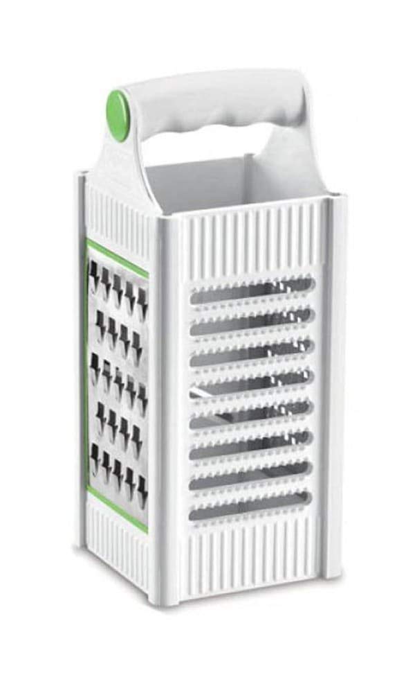 Vidhi Sales 4 In 1 Plastic Multi Purpose Slicer And Grater Four Sided Boxed Grater With Handle (Multi Color)