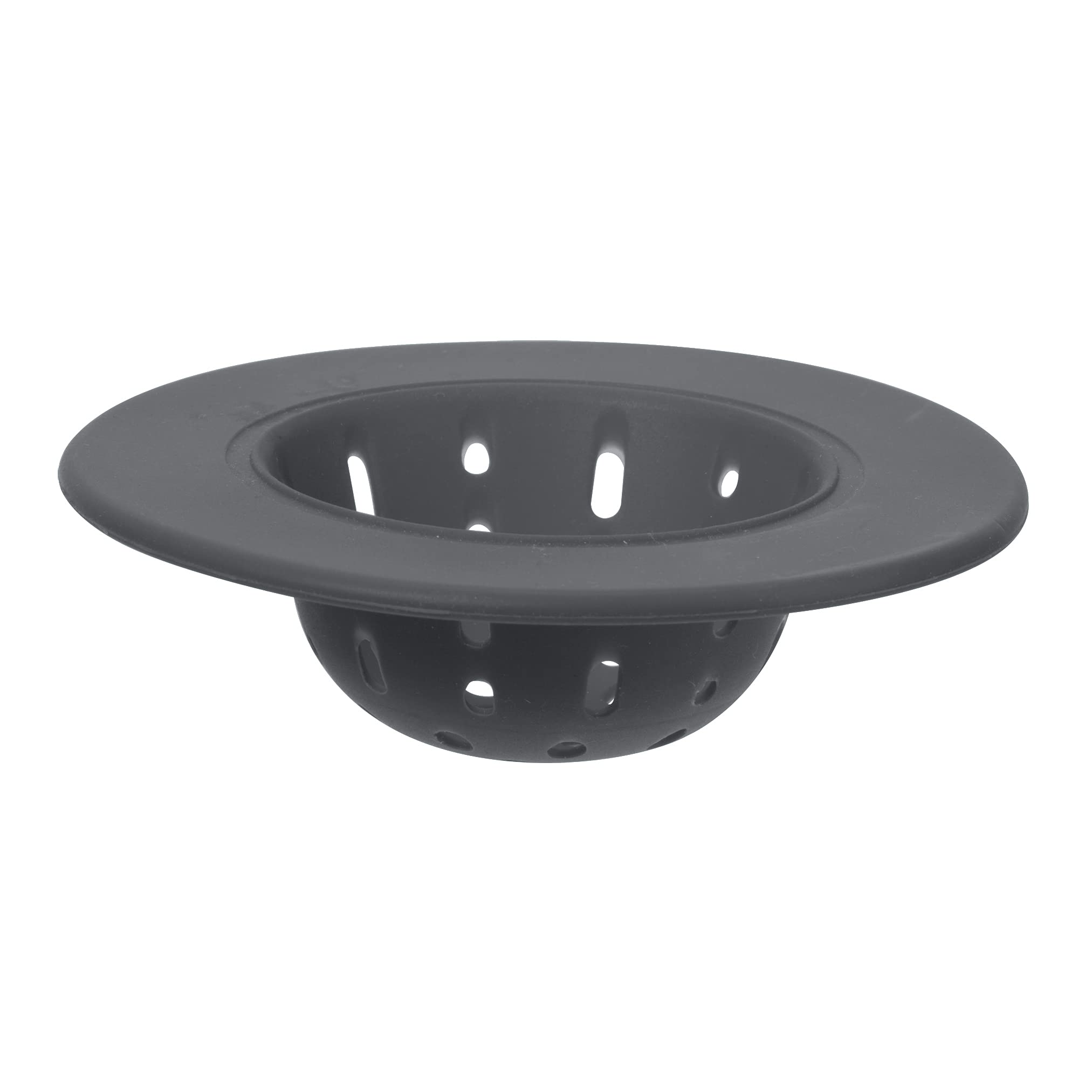 Oggi Silicone Sink Strainer- Great Kitchen Sink Strainer, Sink Drain Strainer, Drain Stopper, Sink Plug, 4.6? Diameter Rim, Gray
