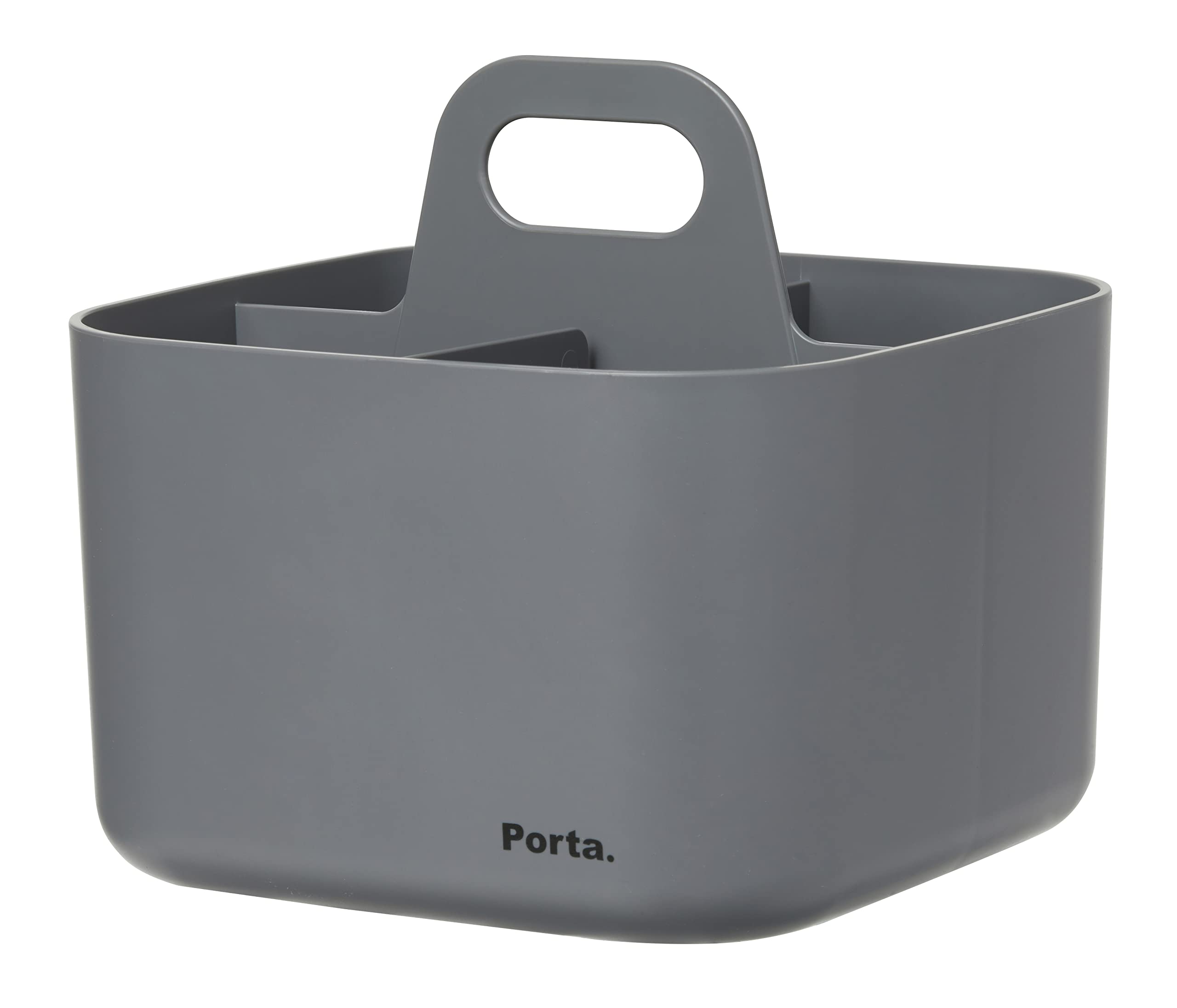 Litem Porta Vita Square Stackable Storage Unit 4 Compartments, Grey
