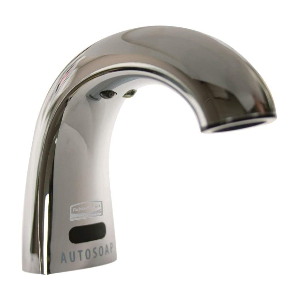 Rubbermaid Commercial One-Shot Foam Soap Dispenser, Low Profile Metal, Polished Chrome (Fg4870465)