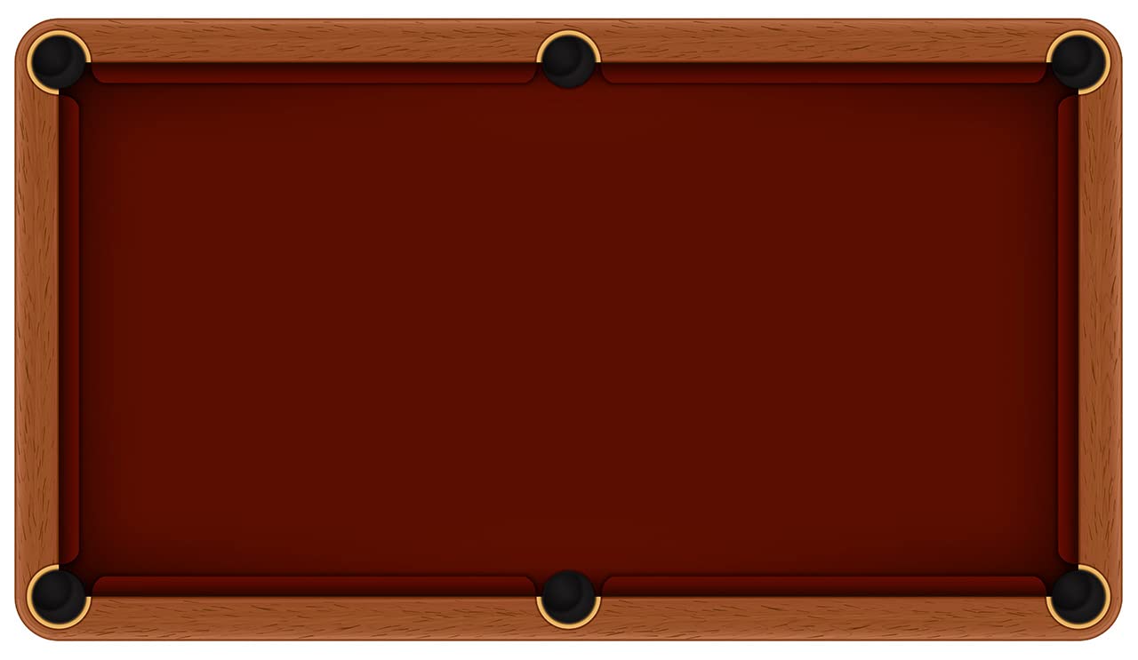 Accuplay 20 Oz Pre Cut Pool Table Felt - Billiard Cloth Burgundy For 9 Table