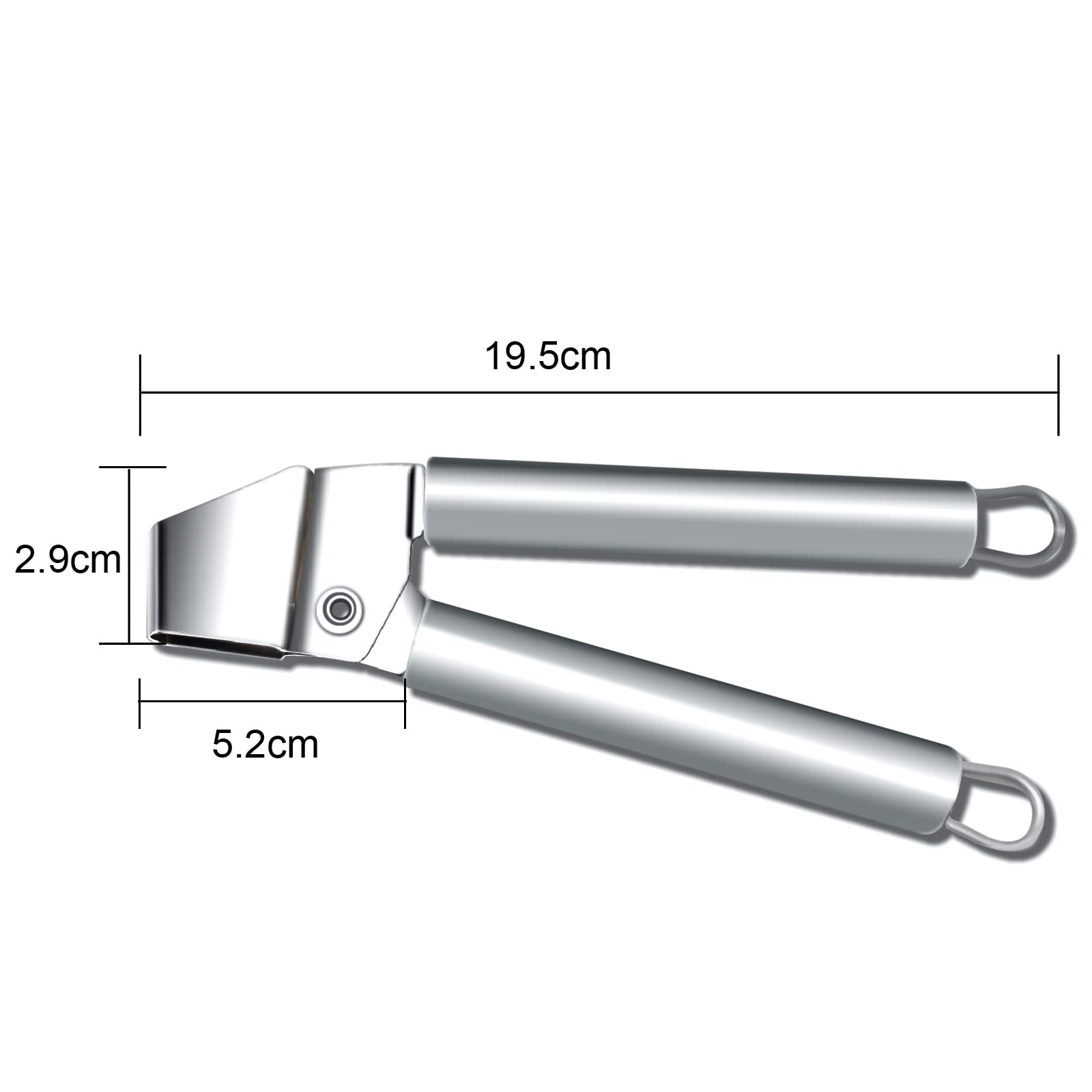 Byvov Garlic Press Stainless Steel Garlic Crusher Easy Clean Rust Proof & Dishwasher