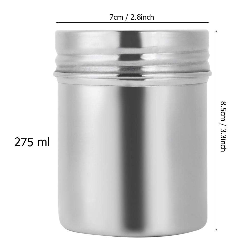 Yosoo 304 Stainless Steel Sealed Food Storage Jar Portable Tea Coffee Beans Container Easy For Travel Outdoor And Camping(275Ml)