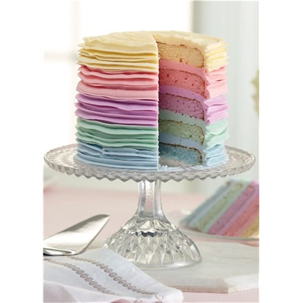 Wilton Easy Layers 4-Piece Layer Cake Pans Set, 8-Inch, Nonstick Steel, Black, Model 2105-0188