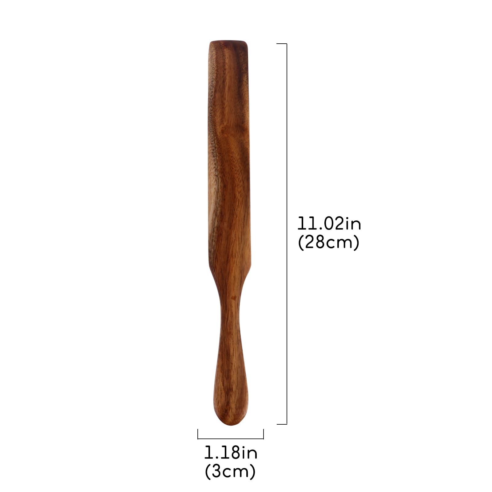Hemoton Wooden Spatula Spurtle For Cooking,Sourdough Starter, Spreading, Baking, Mixing:Sourdough Spatula,Egg Flipper Spatula,No