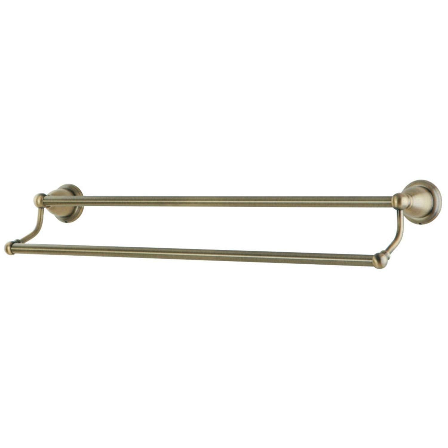 Kingston Brass Ba175318Ab Heritage Dual Towel-Bar, 18 Inch Length, Antique Brass