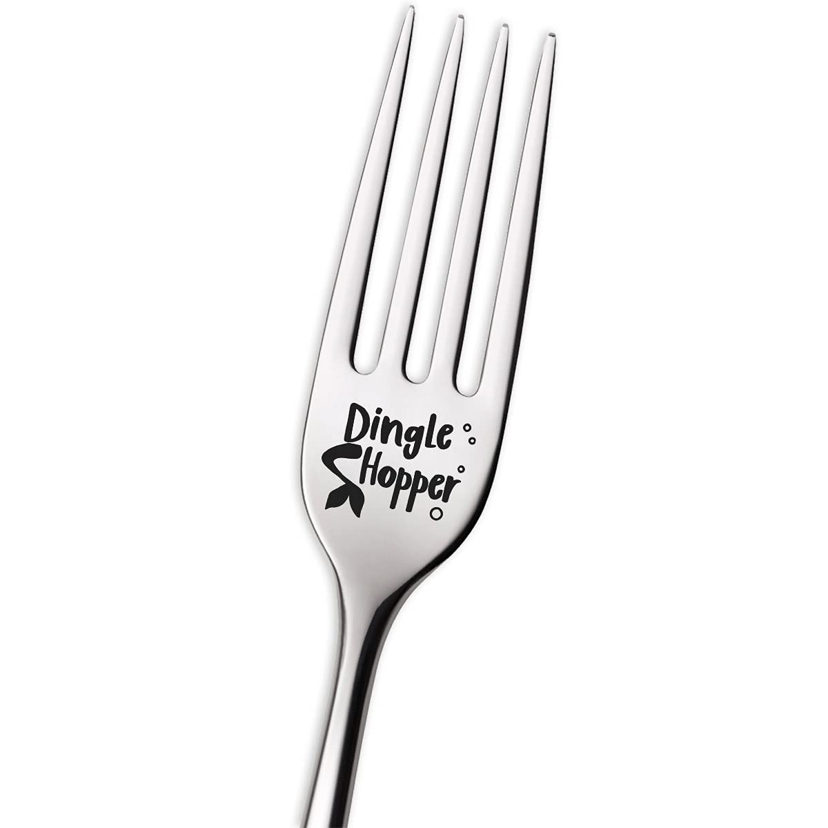 Funny Dingle Hopper Mermaid Fork Engraved Stainless Steel For Best Friend Him Her Men, Fork For Women Men Fans Mermaid Lovers, P