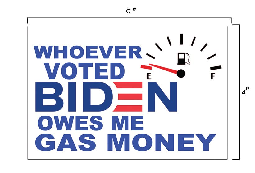 Funny Tool Box Magnet Sign - 4X6 In. Fjb Let'S Go Brandon Whoever Voted For Biden Owes Me Gas Money