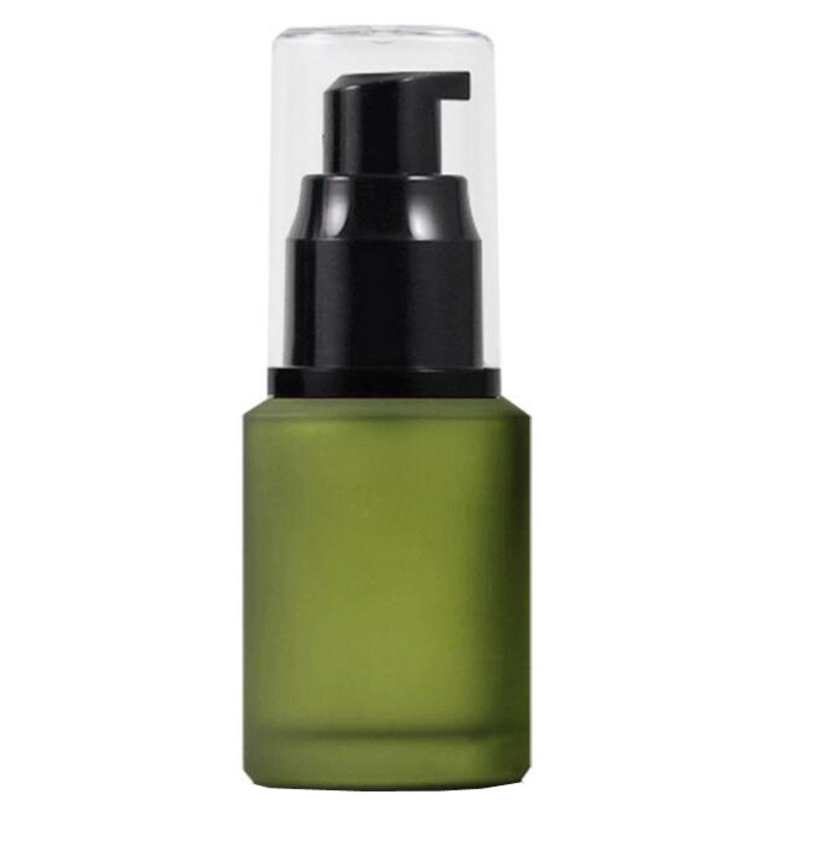 Upstore 1Pcs Empty Refill Frosted Glass Cream Lotion Pump Bottle Jars Makeup Emulsion Toiletries Liquid Storage Container With C