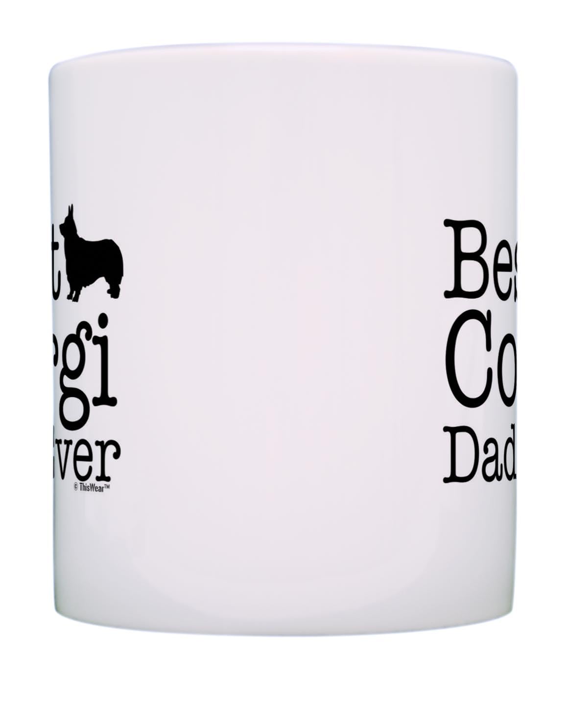 ThisWear Dog Lover Gifts Best Corgi Dad Ever Welsh Corgi Gift Coffee Mug Tea Cup Corgi Dad