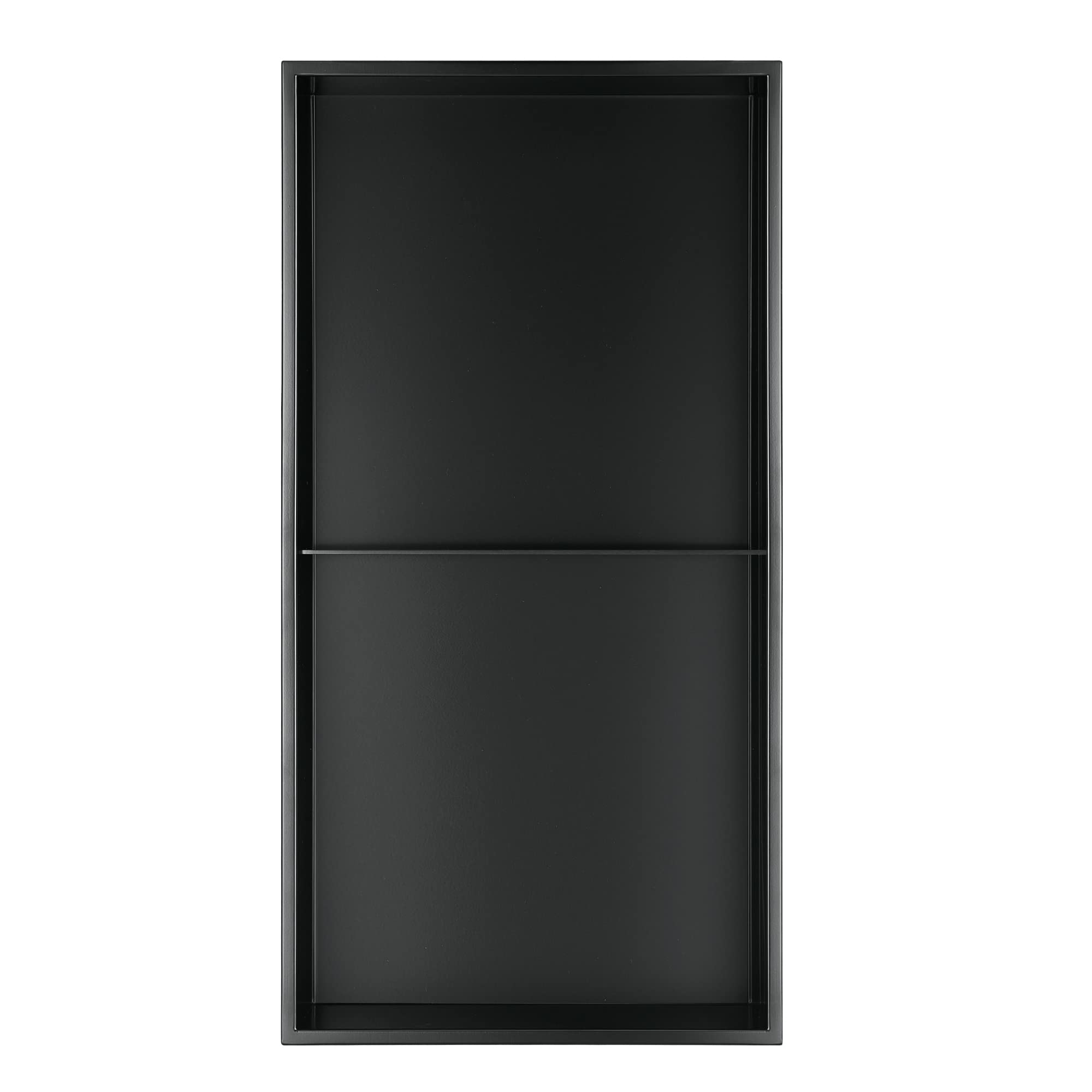 Pulse Showerspas Ni-1224V-Mb Niche In Matte Black, 12'' X 24''
