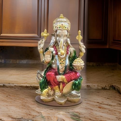 A&S Ventures Elegant Ganesha Idol Exquisite Ganesh Murti Statue For Home Dcor, Pooja Room, And Thoughtful Gifts Ganapati Idol Vi