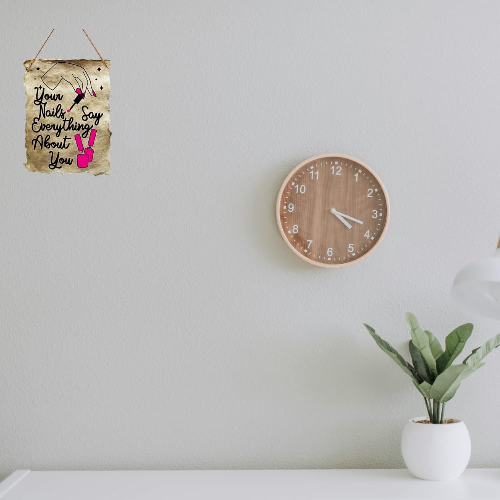 Pnf Poster And Frames Your Nails Say Everthing About You Wall Art & Door Hanging Frame For Kitchen, Dining, Restaurants Decor |