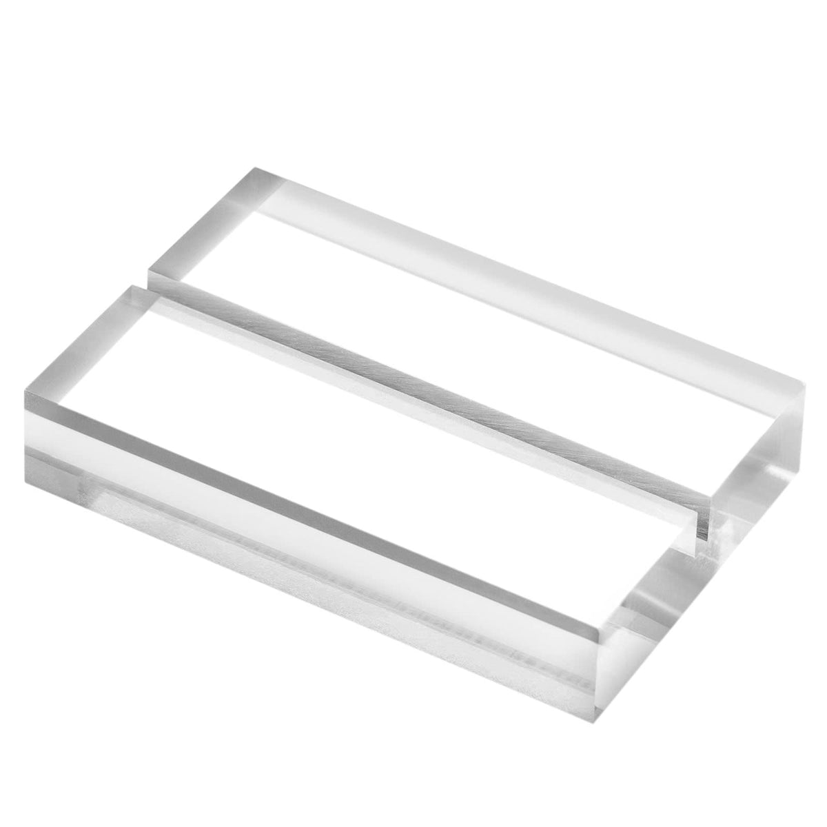 Jinmury 20 Pack 3'' Clear Acrylic Sign Holder- 1/8'' (3Mm) Slot Acrylic Sign Stand For Display Acrylic Table Numbers Wedding Sig