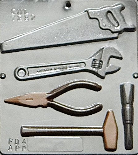 Tool Set Saw Wrench Pliers More Chocolate Candy Mold 1282