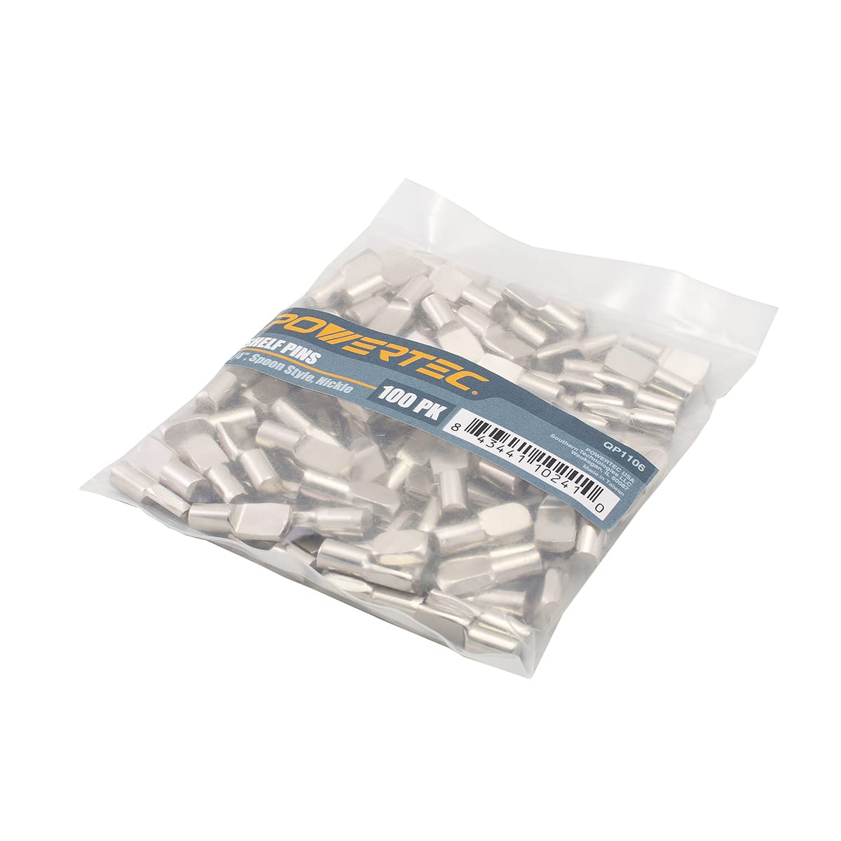 Powertec Qp1106 14-Inch Shelf Pegs, 14, Nickel,100