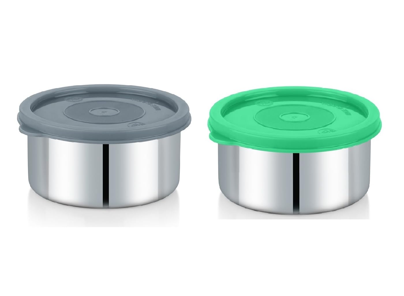Foliam Leak Proof Click And Seal Lock Stainless Steel Storage/Air Tight Tiffin Container/Lunch Container With Lid (Ld-2) 350Ml