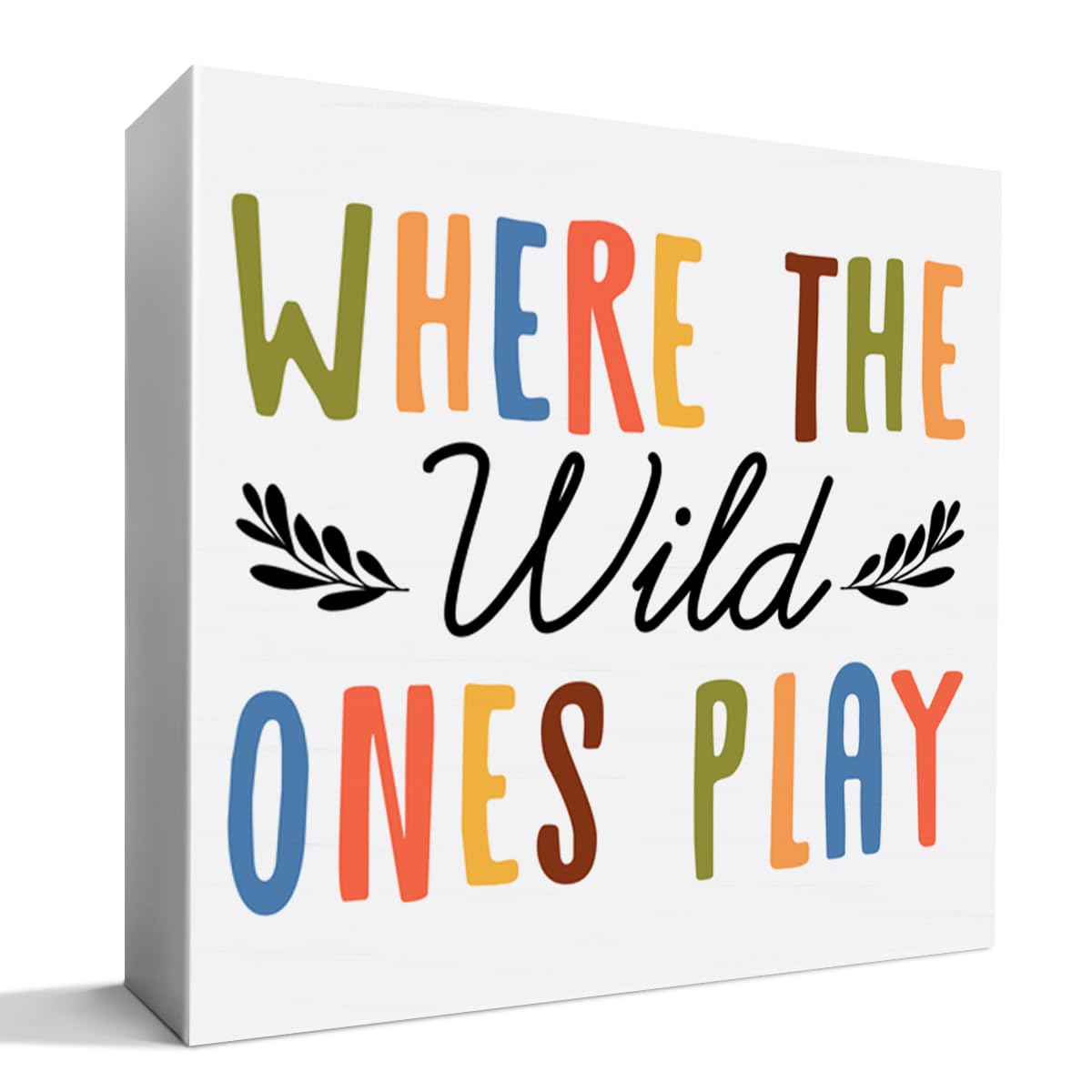 Playroom Desk Decor Wooden Sign, Nursery Decoration for Playroom Toy Room Toddler Kid's Bedroom, Nursery Gift for Baby Boy Girl 