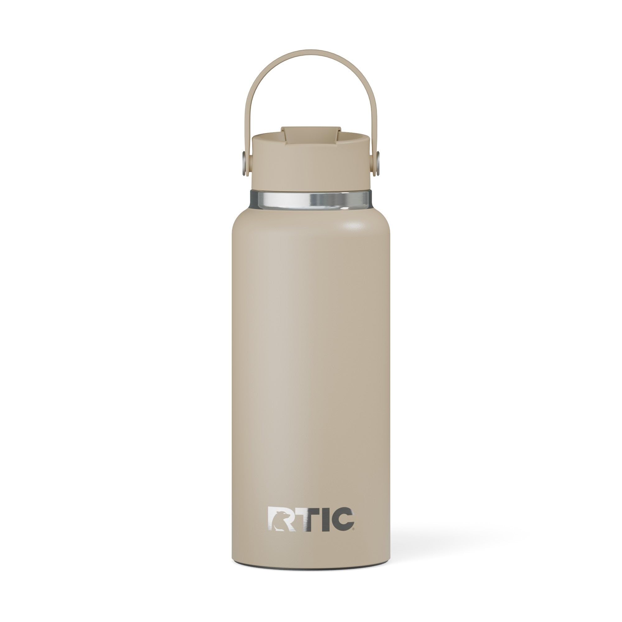 RTIC 32oz Outback Bottle, Insulated, Stainless Steel, Metal, Double Wall Vacuum-Insulation, Ceramic Lined, Leak-Proof Lid, BPA-F