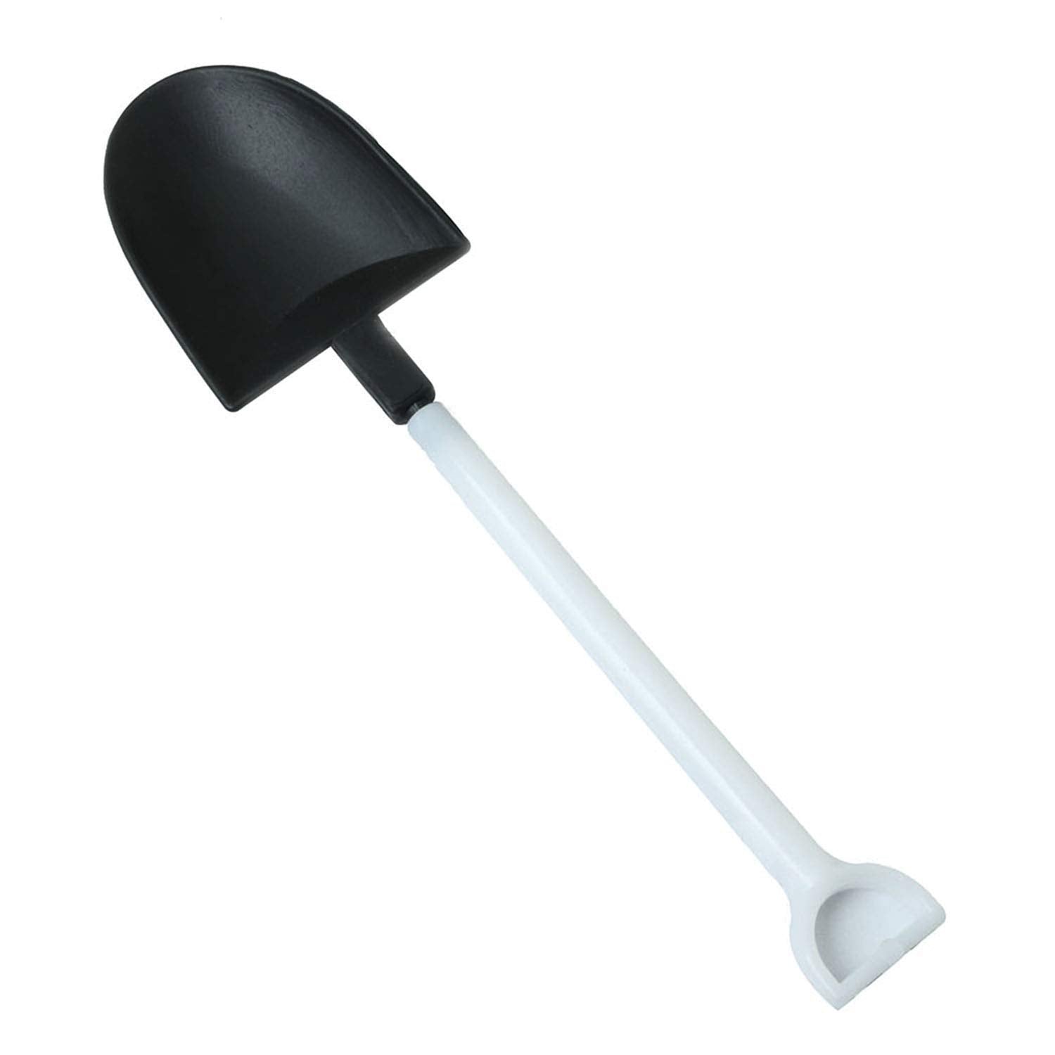 Rlecs 50Pcs Disposable Plastic Dessert Cake Scoop Shovel Shape Mini Ice Cream Spoon Pudding Dessert Spoons Party Supplies, Black