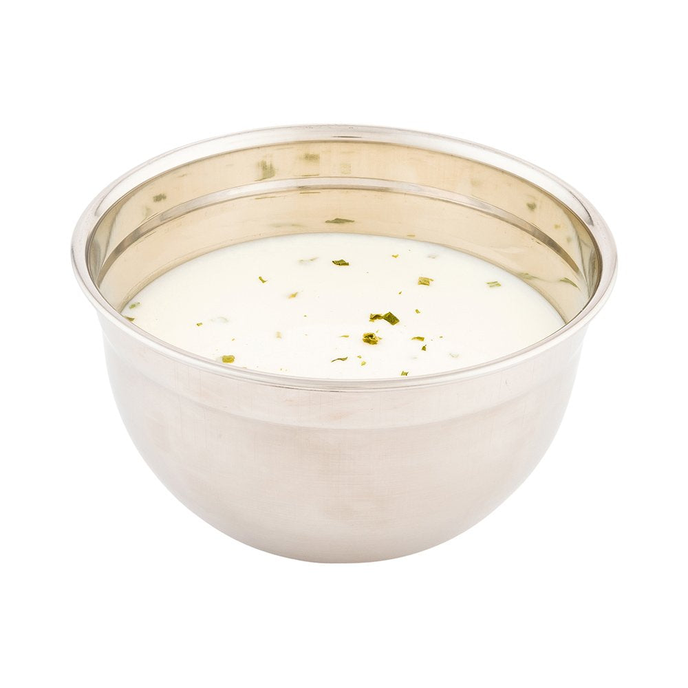Restaurantware Met Lux 2 Quart Metal Mixing Bowls 1 German Deep Flour Bowl - Corrosion-Resistant Dishwasher-Safe Stainless Steel