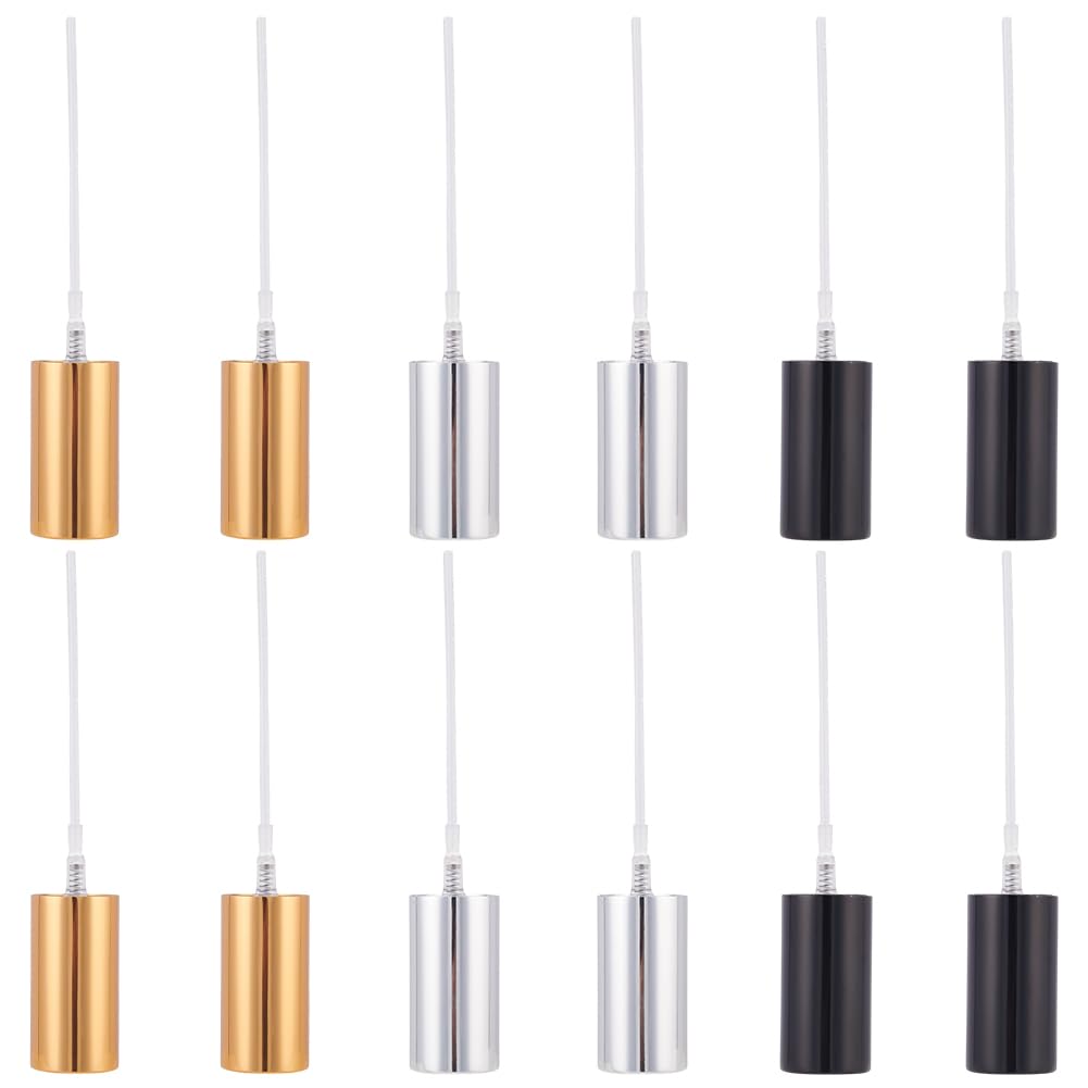 WEBEEDY 12 PCS Replacement Atomizer Cover Reusable Spray Bottle Tops Cover Essential Oil Perfume Spray Tops Replacement Fine Mis