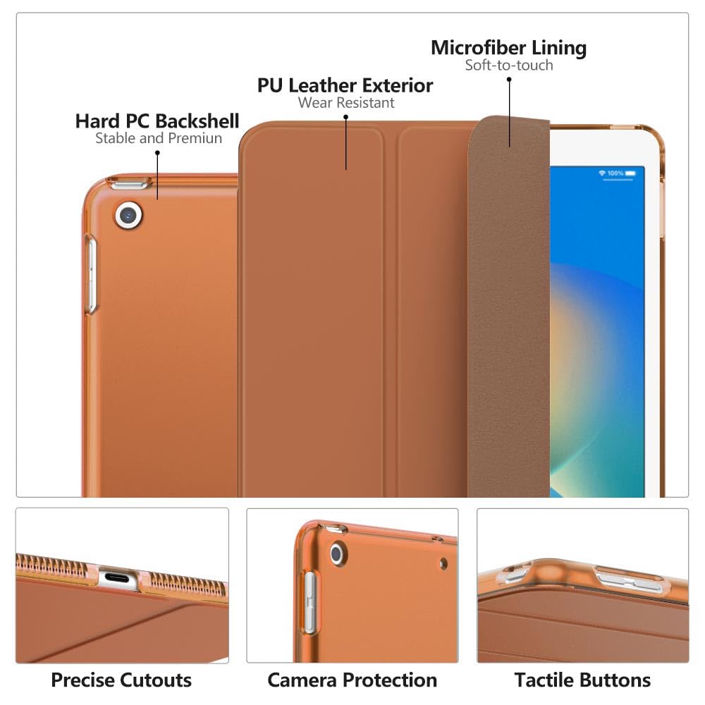Moko Case For Ipad 10.2 Ipad 9Th Generation 2021/ Ipad 8Th Generation 2020/ Ipad 7Th Generation 2019, Slim Stand Hard Back Shell